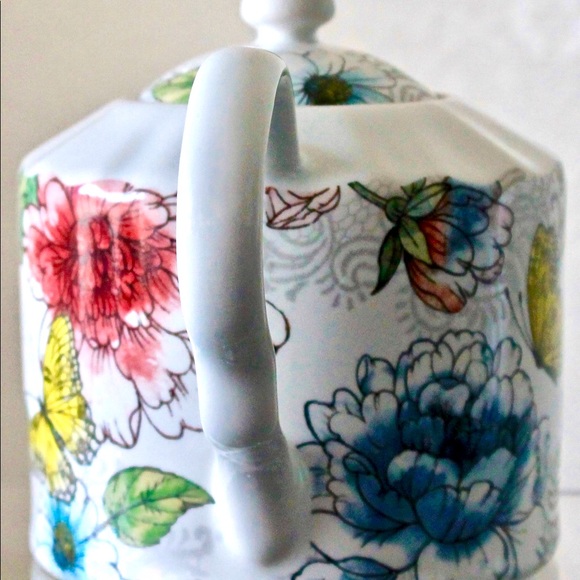 HARPER BY COVENTRY TEAPOT & LID  FLORAL BIRD 5 CUP - Picture 4 of 7